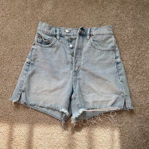 Garage High Waisted Jean Shorts